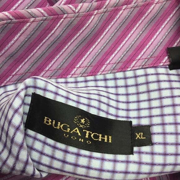 Bugatchi Point Collar Textured Button Down (C8) - Picture 4 of 4